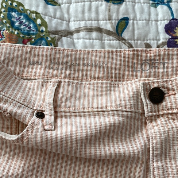 Loft modern skinny ankle pants, stripes, NWOT, SZ 32 - Picture 2 of 4